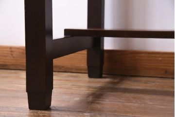 レトロ家具　昭和レトロ　ツートーンカラーが粋なワークデスク(平机、在宅ワーク、在宅用)