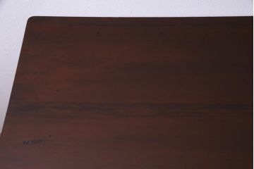レトロ家具　昭和レトロ　ツートーンカラーが粋なワークデスク(平机、在宅ワーク、在宅用)