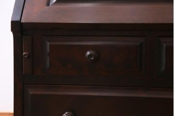 中古　北海道民芸家具　和室でも活躍する座ビューロー(ライティングビューロー、机、在宅ワーク、在宅用デスク)