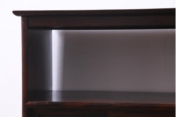 和製ビンテージ　松本民芸家具　M.C型　角手が目を引く和モダンの茶棚(飾棚、茶箪笥、茶タンス)