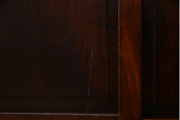 和製ビンテージ　松本民芸家具　M.C型　角手が目を引く和モダンの茶棚(飾棚、茶箪笥、茶タンス)
