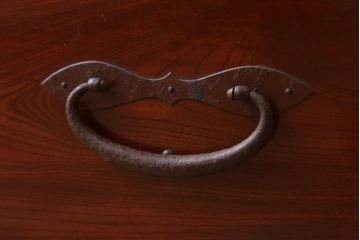 アンティーク家具　極上品　古民具・骨董　明治大正期　前面欅材　アンティーク最上箪笥(衣装箪笥)