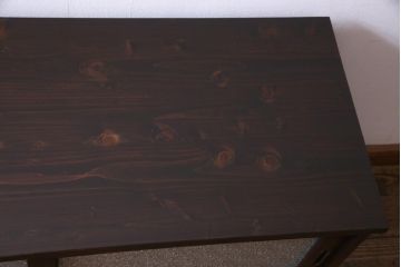 アンティーク家具　昭和初期　前面ケヤキ材　鉄脚リメイク　シンプルな引手が上品なリビングボード(戸棚)