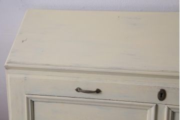 イギリスアンティーク　ペイント家具　優しげで柔らかな雰囲気が魅力的なライティングビューロー(机、在宅ワーク、在宅用デスク、引き出し)