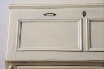 イギリスアンティーク　ペイント家具　優しげで柔らかな雰囲気が魅力的なライティングビューロー(机、在宅ワーク、在宅用デスク、引き出し)