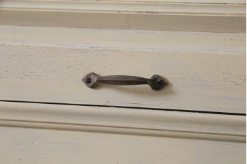 イギリスアンティーク　ペイント家具　優しげで柔らかな雰囲気が魅力的なライティングビューロー(机、在宅ワーク、在宅用デスク、引き出し)