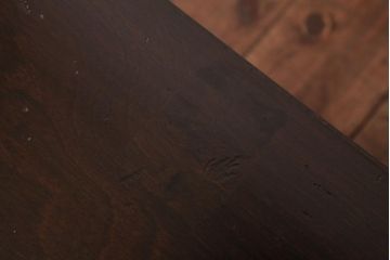 レトロ家具　昭和レトロ　シンプルで直線的なデザインの片袖デスク(文机、在宅ワーク、在宅用座机)