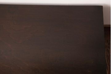 レトロ家具　昭和レトロ　シンプルで直線的なデザインの片袖デスク(文机、在宅ワーク、在宅用座机)