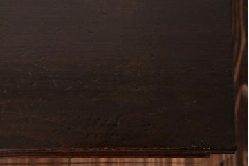 レトロ家具　昭和レトロ　シンプルで直線的なデザインの片袖デスク(文机、在宅ワーク、在宅用座机)