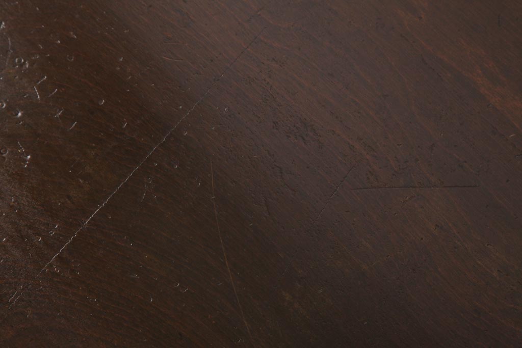 レトロ家具　昭和レトロ　シンプルで直線的なデザインの片袖デスク(文机、在宅ワーク、在宅用座机)