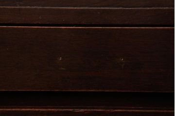 レトロ家具　昭和レトロ　シンプルで直線的なデザインの片袖デスク(文机、在宅ワーク、在宅用座机)