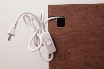 ラフジュ工房オリジナル　欄間リメイク　片面ガラス 角麻の葉文様　風情あふれる組子が美しい壁付け照明(ウォールランプ)