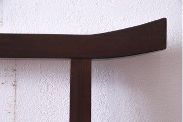 アンティーク雑貨　和製アンティーク　特大　味わい深い木肌が魅力的な二つ折り衣桁(ハンガーラック、着物掛け)