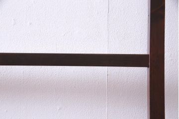 アンティーク雑貨　和製アンティーク　特大　味わい深い木肌が魅力的な二つ折り衣桁(ハンガーラック、着物掛け)
