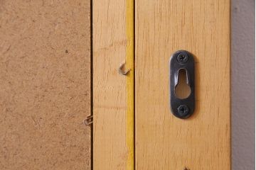 アンティーク雑貨　中古　イタリア製　品のあるアンティークスタイルにおすすめな木製壁掛けミラー(姿見、鏡)