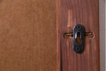アンティーク雑貨　北欧ビンテージ　タイルがおしゃれなウォールミラー(鏡、Lloyd's Antiques)