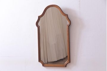 アンティーク雑貨　ベルギービンテージ　上品な雰囲気を感じさせるウォールミラー(壁掛け鏡)