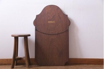 アンティーク雑貨　ベルギービンテージ　上品な雰囲気を感じさせるウォールミラー(壁掛け鏡)