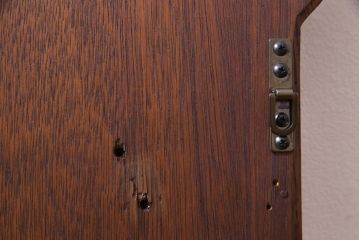アンティーク雑貨　ベルギービンテージ　上品な雰囲気を感じさせるウォールミラー(壁掛け鏡)