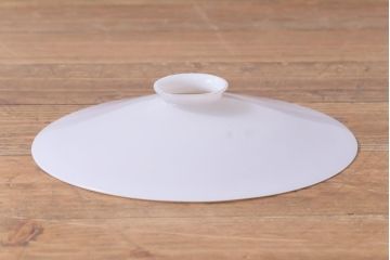 戦前　和製アンティーク　レトロな佇まいが趣きあふれる平笠ペンダントライト(天井照明、吊り下げ照明)