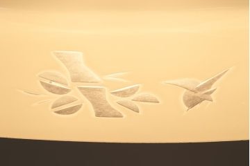 和製アンティーク　切子　四角いフォルムがレトロな雰囲気醸し出すペンダントライト(天井照明、吊り下げ照明)