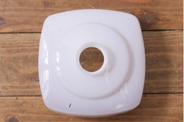 和製アンティーク　切子　四角いフォルムがレトロな雰囲気醸し出すペンダントライト(天井照明、吊り下げ照明)