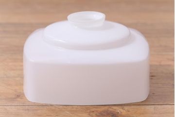 和製アンティーク　切子　四角いフォルムがレトロな雰囲気醸し出すペンダントライト(天井照明、吊り下げ照明)