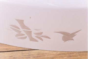 和製アンティーク　切子　四角いフォルムがレトロな雰囲気醸し出すペンダントライト(天井照明、吊り下げ照明)