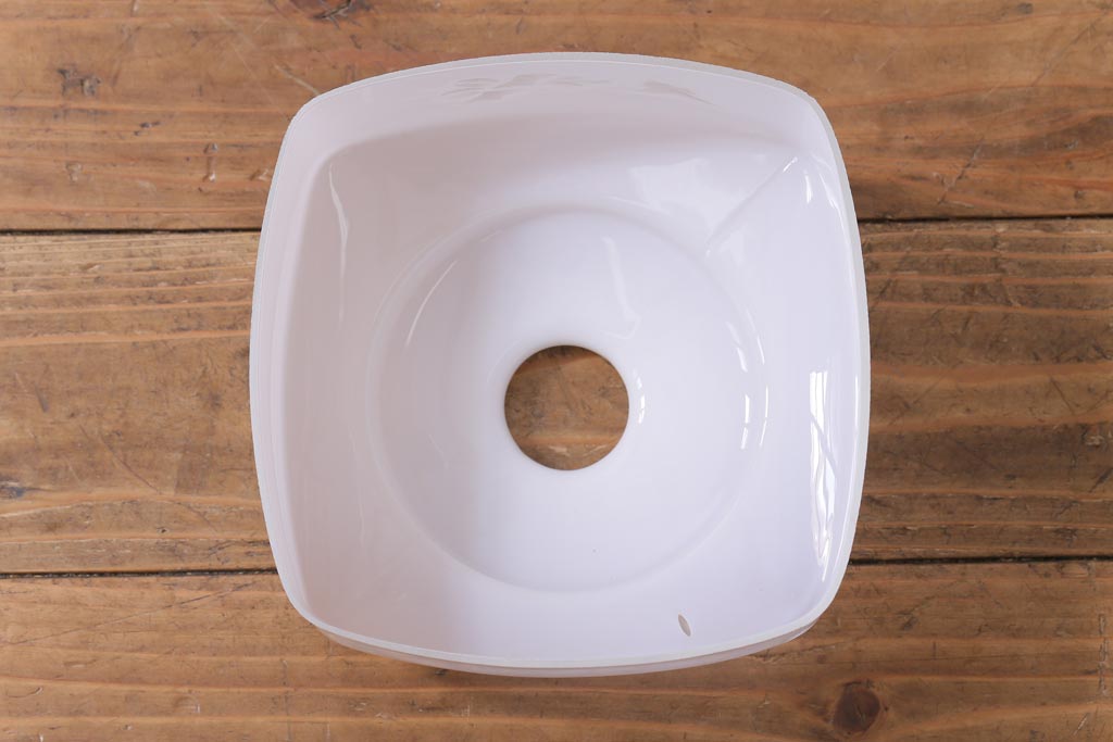 和製アンティーク　切子　四角いフォルムがレトロな雰囲気醸し出すペンダントライト(天井照明、吊り下げ照明)