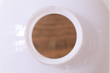 昭和初期　つるりとしたフォルムと質感が魅力のペンダントライト(天井照明、電笠)