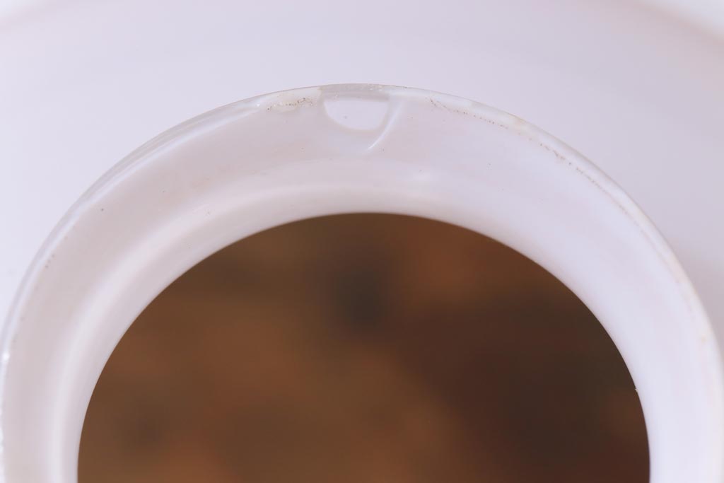 昭和初期　つるりとしたフォルムと質感が魅力のペンダントライト(天井照明、電笠)