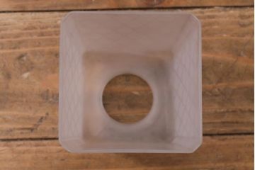 和製アンティーク　籠目紋様が素敵なすりガラスシェードのペンダントライト(天井照明、吊り下げ照明)