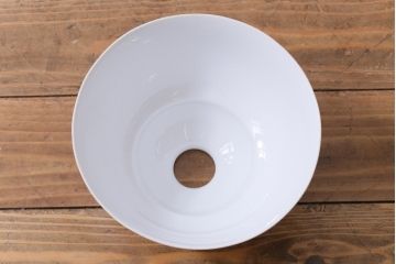 オールドノリタケ(則武、日本陶器)　味わいのある柿の図の電灯笠(シェード、ペンダントライト、吊り下げ照明)(2)