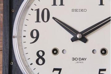 アンティーク雑貨　昭和レトロ　SEIKO(セイコー)　30DAY　ゼンマイ式　大正ロマンな空間に合う振り子時計(柱時計、掛け時計)