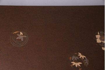 中古　山本幸三郎作　輪島塗　梨地蒔絵　草花の図　日本風情漂う上品な座卓(ローテーブル)