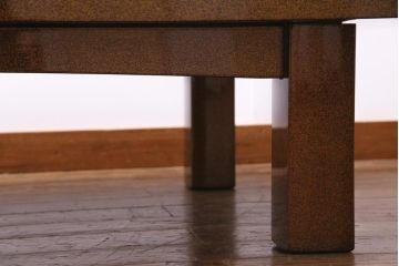 中古　山本幸三郎作　輪島塗　梨地蒔絵　草花の図　日本風情漂う上品な座卓(ローテーブル)