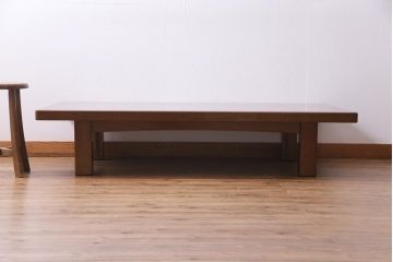 中古　山本幸三郎作　輪島塗　梨地蒔絵　草花の図　日本風情漂う上品な座卓(ローテーブル)