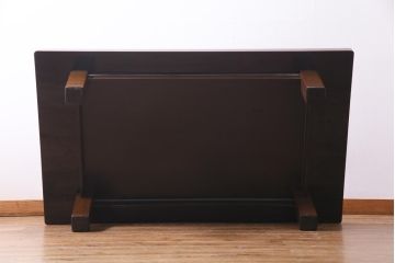 中古　山本幸三郎作　輪島塗　梨地蒔絵　草花の図　日本風情漂う上品な座卓(ローテーブル)