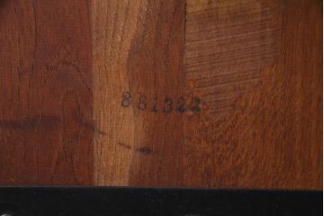 ヴィンテージ家具　国産ビンテージ　ナラ材　座面低め　男前な雰囲気漂うスモーカーズボウ(板座チェア、椅子、ダイニングチェア)