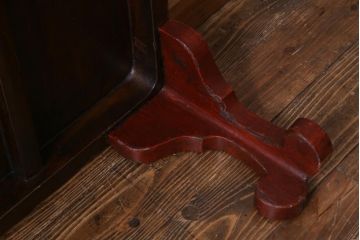 アンティーク家具　和製アンティーク　堆朱　彫漆が見事な座卓(ローテーブル)
