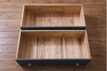 ペイント家具　洋風にアレンジしたリメイク箪笥ローボード(リビングボード)