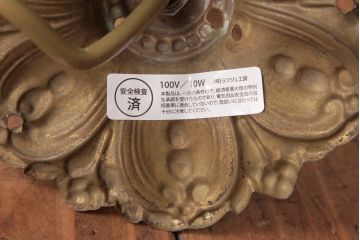 ベルギー　金属製　洗練されたつくりと大振りサイズが豪華なビンテージの15灯シャンデリア(天井照明、吊り下げ照明)