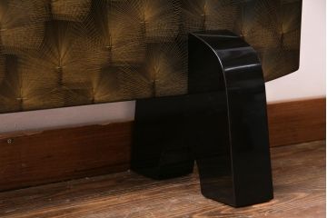 中古　輪島塗　鶴岑作　松の蒔絵が繊細で美しい衝立(パーテーション)(定価約200万円)
