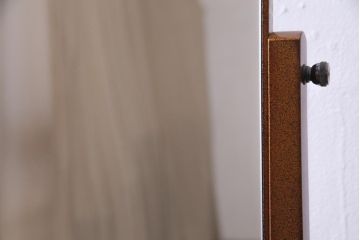 アンティーク雑貨　中古　山本幸三郎作　輪島塗　梨地蔦蒔絵　上品な高級感漂う姿見(鏡、ミラー)