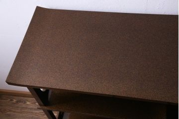 中古　山本幸三郎　輪島塗　梨地　研ぎ出し蒔絵　草花の図　飾棚(飾り棚、茶棚)(定価約300万円)