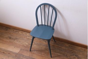 ペイント家具　イギリスビンテージ　ERCOL(アーコール)　シックな色合いのフープバックチェア(椅子、ダイニングチェア、ヴィンテージ)