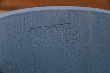 ペイント家具　イギリスビンテージ　ERCOL(アーコール)　シックな色合いのフープバックチェア(椅子、ダイニングチェア、ヴィンテージ)