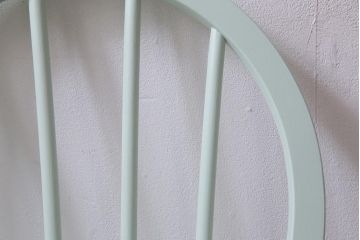 ペイント家具　イギリスビンテージ　ERCOL(アーコール)　ミントグリーンのフープバックチェア(椅子、ダイニングチェア)