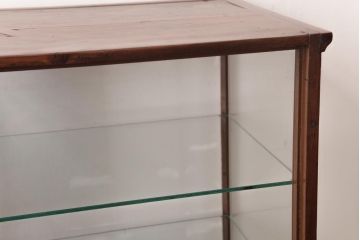 アンティーク家具　イギリスアンティーク　J.S.FRY&SONS.社　激レア　味わい深い風合いがお洒落な卓上ショーケース(陳列棚、ガラスケース)