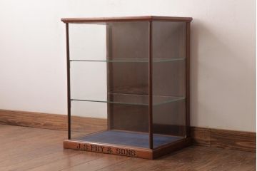 アンティーク家具　イギリスアンティーク　J.S.FRY&SONS.社　激レア　味わい深い風合いがお洒落な卓上ショーケース(陳列棚、ガラスケース)